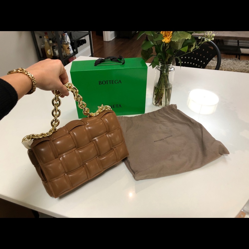 Bottega Veneta Chain Cassette Padded Leather Bag